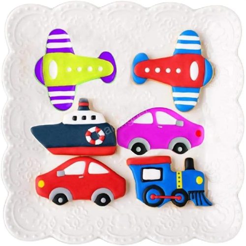 Fém sütemény kiszúró 12 db-Járművek