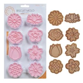 Műanyag sütemény kiszúró és nyomda-virágok