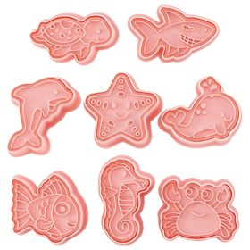 Műanyag sütemény kiszúró és nyomda-Tengeri állatok