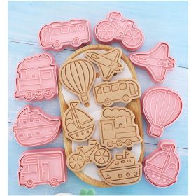 Műanyag sütemény kiszúró és nyomda-Utazási járművek