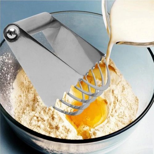 Professzionális fém kézi tészta- , lisztkeverő