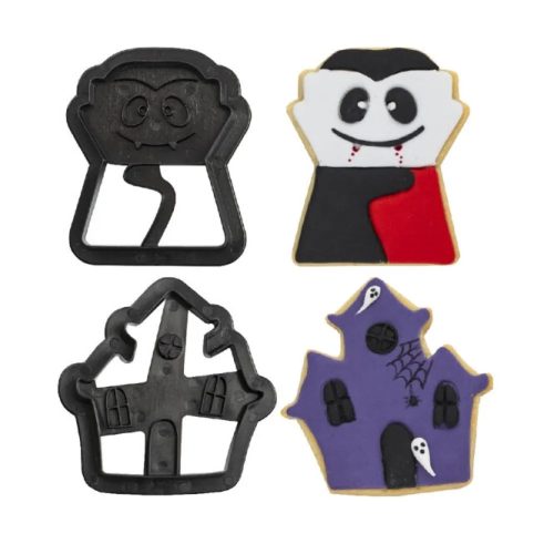 Műanyag sütemény kiszúró-Kísértetháza és vámpír