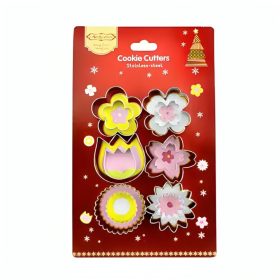 Virág szirom fém sütemény kiszúró szett- 12 db