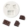 Szilikon fondant és marcipán mintázó-3 részes Csokoládé