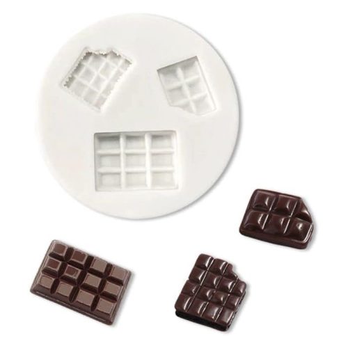 Szilikon fondant és marcipán mintázó-3 részes Csokoládé