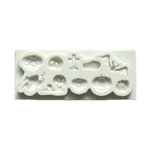 Szilikon fondant és marcipán mintázó-Halloween téma 5,5x14,5cm
