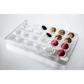 Polikarbonát csokoládé forma-Félgömb forma 24 részes