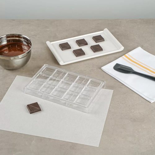 Polikarbonát Bonbon Csokoládé Forma-Csíkos csoki