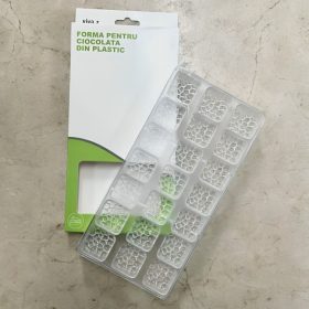   Polikarbonát Bonbon Csokoládé Forma-Buborék mintás négyzet