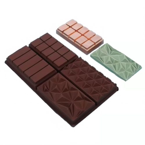 Szilikon Dubai táblás csokoládé forma-4 részes vegyes