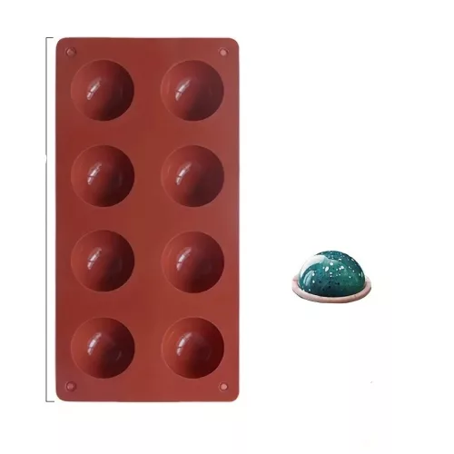 Szilikon Sütőforma – Félgömb Alakú, 8 Részes
