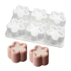 Csillag mintás mousse szilikon forma-6 részes