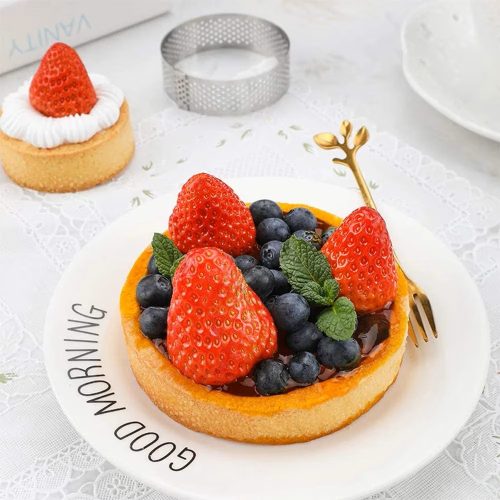 Fém tarte gyűrű, desszert gyűrű-kör 5részes