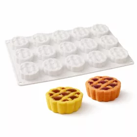 Mini rácsos pite szilikon sütőforma – 15 részes