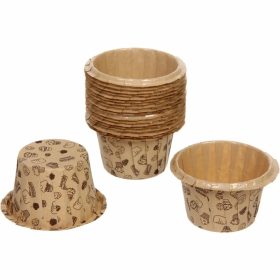 Kraft Muffin Pohár – Mintás 12db