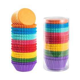 Muffin papír, 300 db-os színes 7 cm