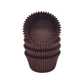 Mini bonbon papír kapszula, barna-500db-os