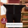Extrán magas derekú alakformáló női leggins - Fekete