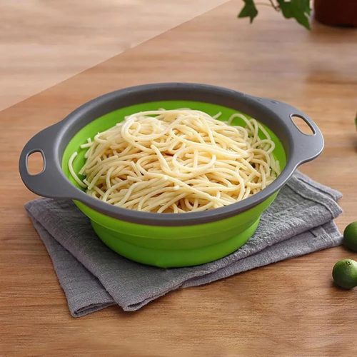 Összecsukható professzionális kör szilikon gyümölcsmosó