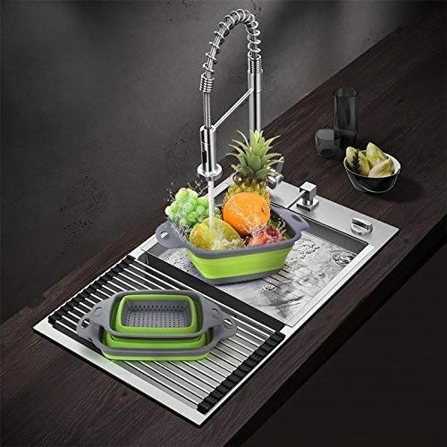 Összecsukható professzionális négyzet szilikon gyümölcsmosó