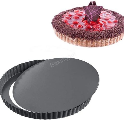 Kivehető aljú kerek pite sütőforma, tortaforma - 28 cm