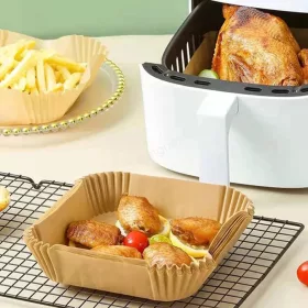   Sütőpapír forró levegős sütőhöz 20 cm 100db szögletes
