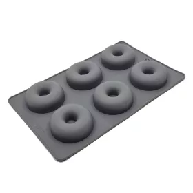 6 adagos szilikon sütőforma-fánk forma
