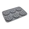 6 adagos szilkon sütőforma-waffel és gofri