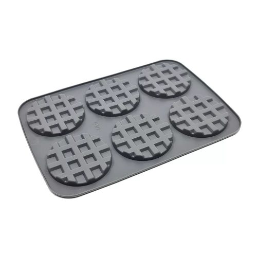 6 adagos szilkon sütőforma-waffel és gofri