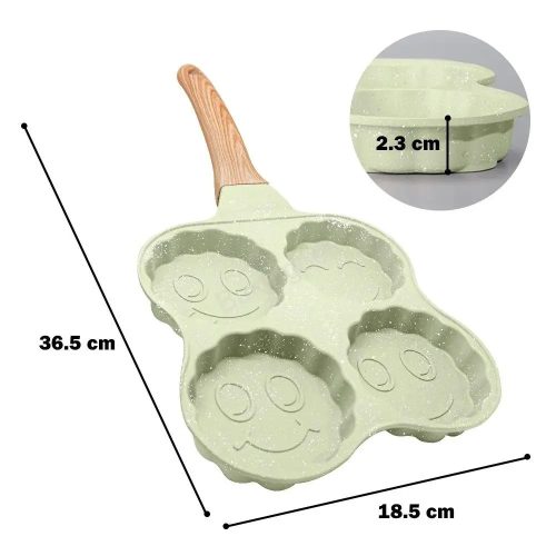 Tapadásmentes serpenyő-mosolygós arc