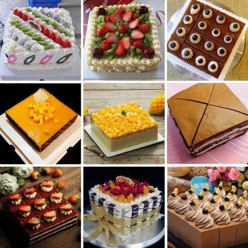 Kapcsos tortaforma, Négyzet 18 cm Ø