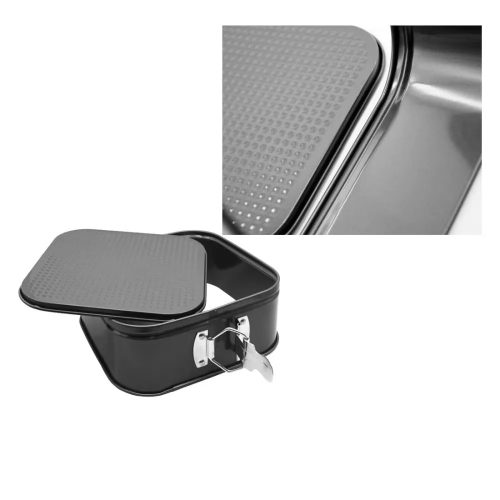 Kapcsos tortaforma, Négyzet 22 cm Ø