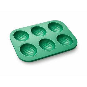 Ovális bordázott sütőforma tepsi, 6 részes 