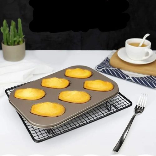 6 részes sütőforma, tepsi-Madeleine forma