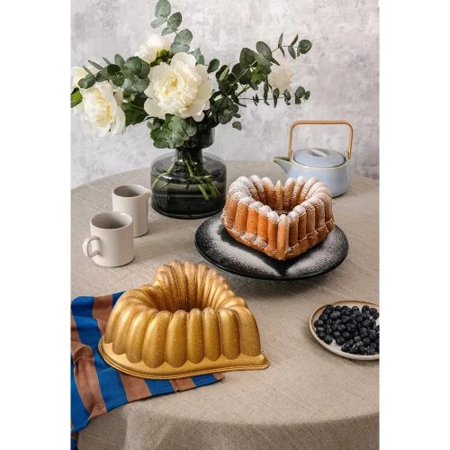 Prémium tapadásmentes kuglóf sütőforma-Szív minta