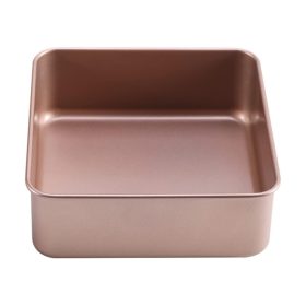 Rosegold négyzet alakú tortaforma, tapadásmentes-23 cm