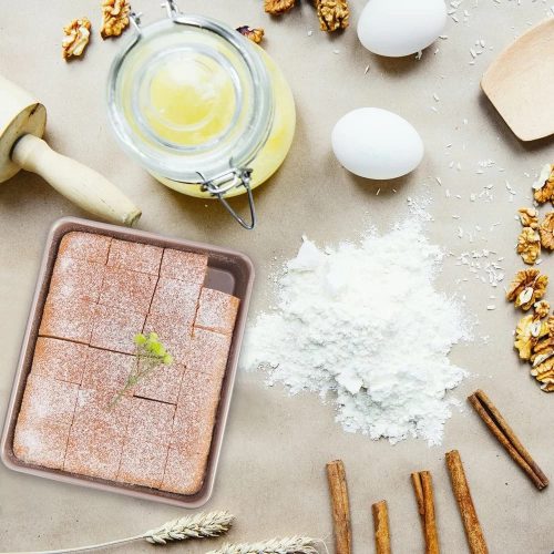 Rosegold téglalap alakú tortaforma, tapadásmentes - M