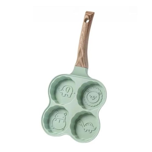 Kisállat tapadásmentes tojás és grillserpenyő-4 rekesz