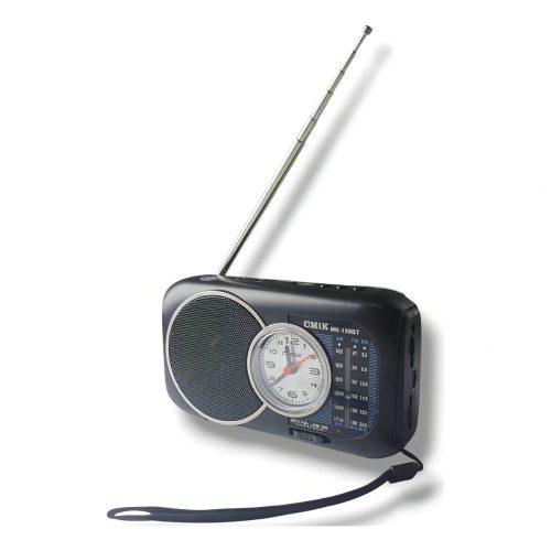 Hordozható AM/FM/SW Rádió Ébresztőórával és LED Lámpával