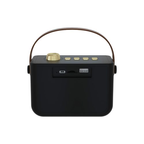 Hordozható retro Bluetooth hangszóró RGB fénnyel