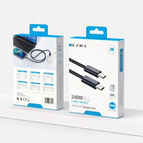 Ezra USB-C – USB-C hipergyors töltőkábel 240W - 1 m
