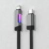 Ezra USB-C – Lightning gyorstöltő kábel RGB jelzőfénnyel PD 27W - 1 m