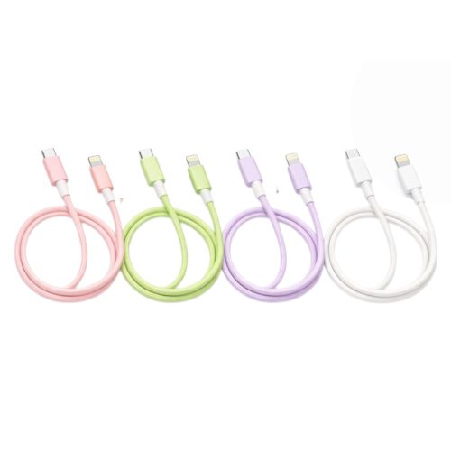 EZRA USB-C – Lightning töltőkábel 27W, 1 m (pasztell színek)