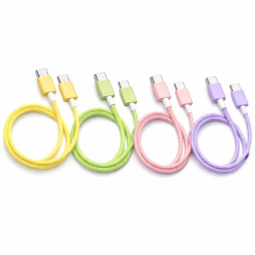 EZRA USB-C – USB-C töltőkábel 60 W, 1 m (pasztell színek)