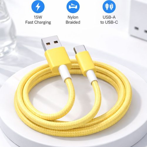 EZRA Type-C töltőkábel 15 W, 2 m (pasztell színek)