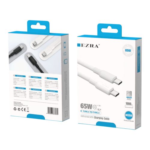 Ezra USB-C – USB-C gyorstöltő kábel 65W - 1 m