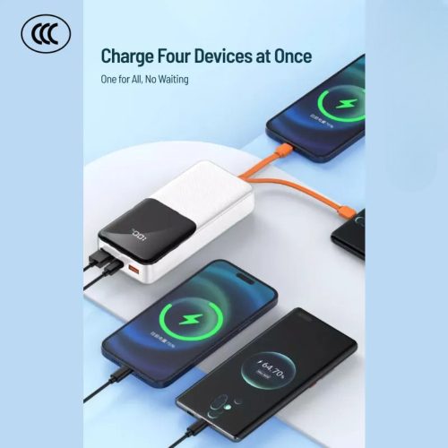 EZRA Power Bank 10 000 mAh TPC és IOS kábellel – 22,5 W 