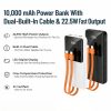 EZRA Power Bank 10 000 mAh TPC és IOS kábellel – 22,5 W 