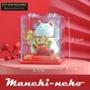 Maneki Neko napelemes szerencsehozó integető macska
