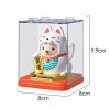 Maneki Neko napelemes szerencsehozó integető macska - 10cm